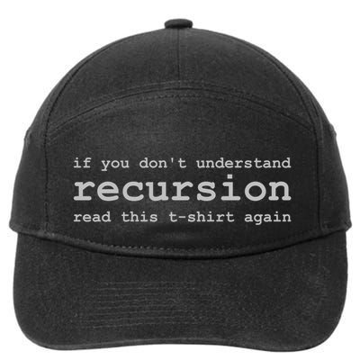 Understanding Recursion 7-Panel Snapback Hat