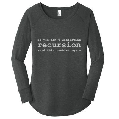 Understanding Recursion Women's Perfect Tri Tunic Long Sleeve Shirt