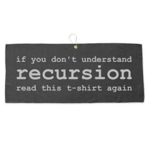 Understanding Recursion Large Microfiber Waffle Golf Towel