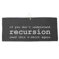 Understanding Recursion Large Microfiber Waffle Golf Towel