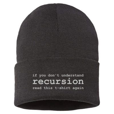 Understanding Recursion Sustainable Knit Beanie