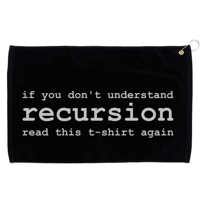 Understanding Recursion Grommeted Golf Towel