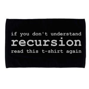 Understanding Recursion Microfiber Hand Towel