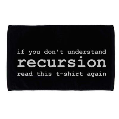 Understanding Recursion Microfiber Hand Towel