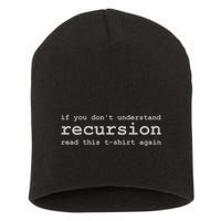 Understanding Recursion Short Acrylic Beanie