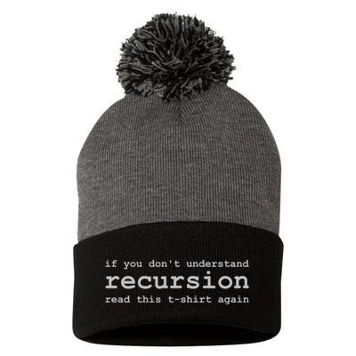 Understanding Recursion Pom Pom 12in Knit Beanie