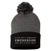 Understanding Recursion Pom Pom 12in Knit Beanie