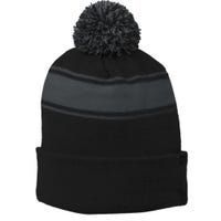 Understanding Recursion Stripe Pom Pom Beanie
