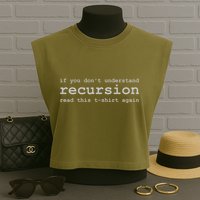Understanding Recursion Garment-Dyed Women's Muscle Tee