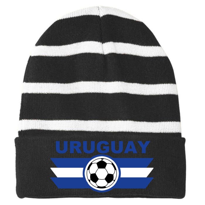 Uruguay Striped Beanie with Solid Band