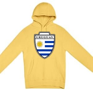 Uruguay Country Soccer Crest Premium Pullover Hoodie