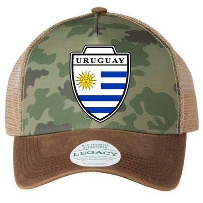 Uruguay Country Soccer Crest Legacy Tie Dye Trucker Hat