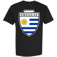 Uruguay Country Soccer Crest Garment-Dyed Heavyweight T-Shirt