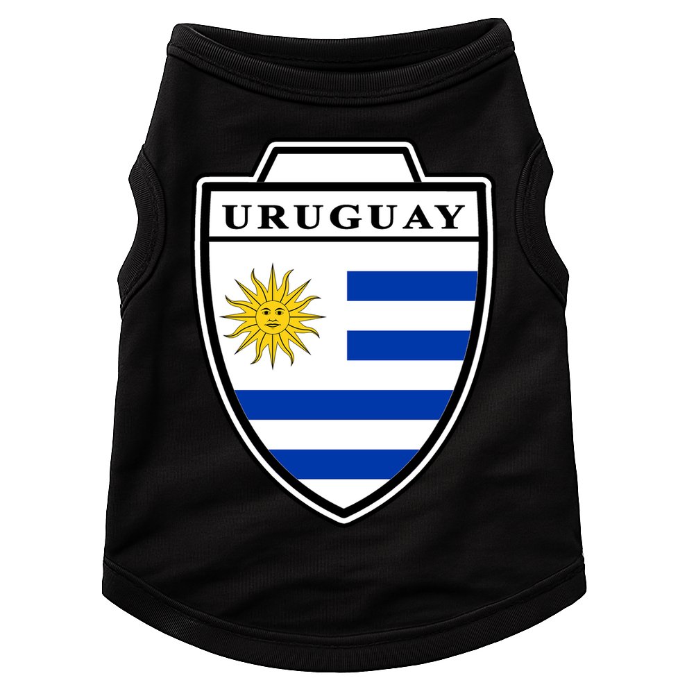 Uruguay Country Soccer Crest Doggie Tank