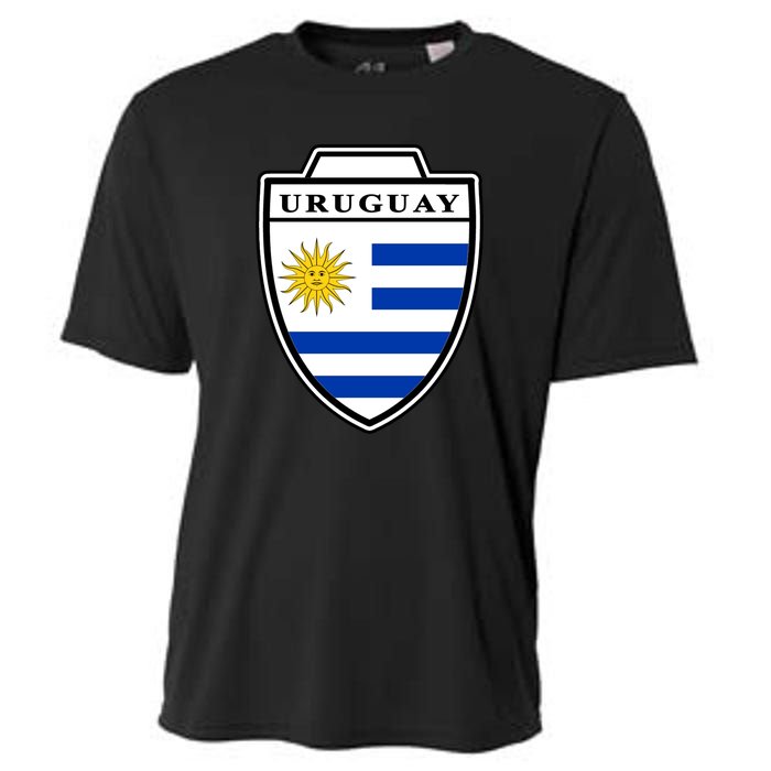 Uruguay Country Soccer Crest Cooling Performance Crew T-Shirt