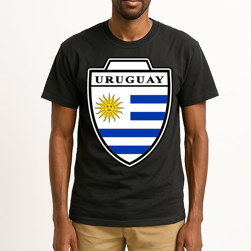 Uruguay Country Soccer Crest Tall T-Shirt