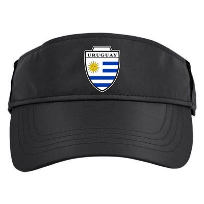 Uruguay Country Soccer Crest Adult Drive Performance Visor