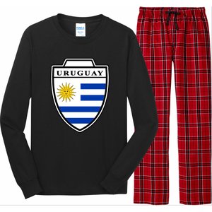 Uruguay Country Soccer Crest Long Sleeve Pajama Set