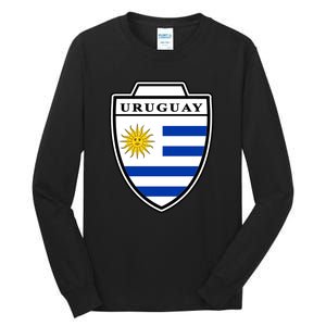 Uruguay Country Soccer Crest Tall Long Sleeve T-Shirt