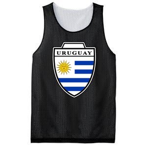 Uruguay Country Soccer Crest Mesh Reversible Basketball Jersey Tank