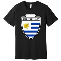 Uruguay Country Soccer Crest Premium T-Shirt