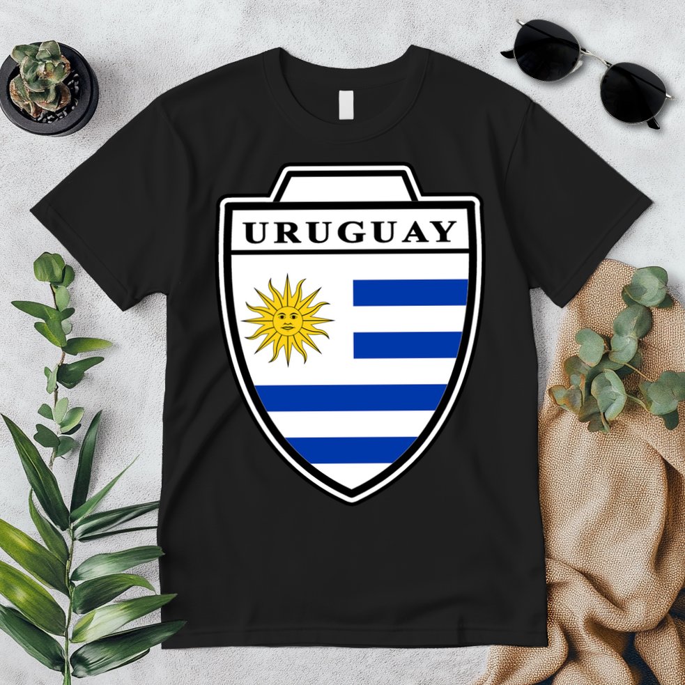 Uruguay Country Soccer Crest Premium T-Shirt