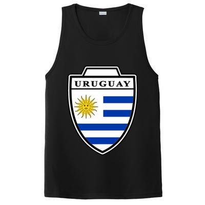 Uruguay Country Soccer Crest PosiCharge Competitor Tank