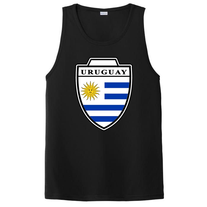 Uruguay Country Soccer Crest PosiCharge Competitor Tank