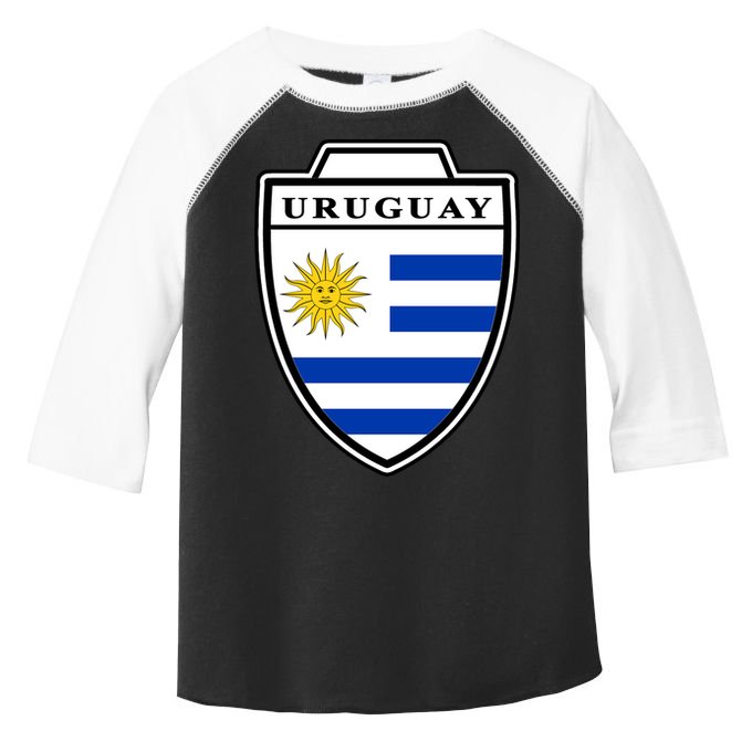 Uruguay Country Soccer Crest Toddler Fine Jersey T-Shirt