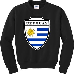 Uruguay Country Soccer Crest Kids Sweatshirt