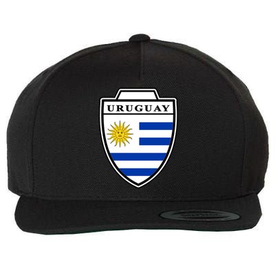 Uruguay Country Soccer Crest Wool Snapback Cap