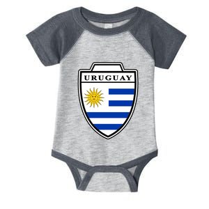 Uruguay Country Soccer Crest Infant Baby Jersey Bodysuit