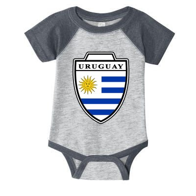 Uruguay Country Soccer Crest Infant Baby Jersey Bodysuit