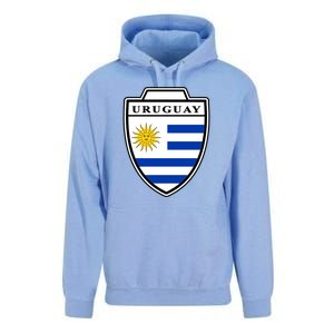 Uruguay Country Soccer Crest Unisex Surf Hoodie