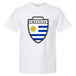 Uruguay Country Soccer Crest Garment-Dyed Heavyweight T-Shirt