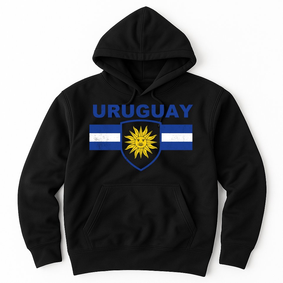 Uruguay shield style Hoodie