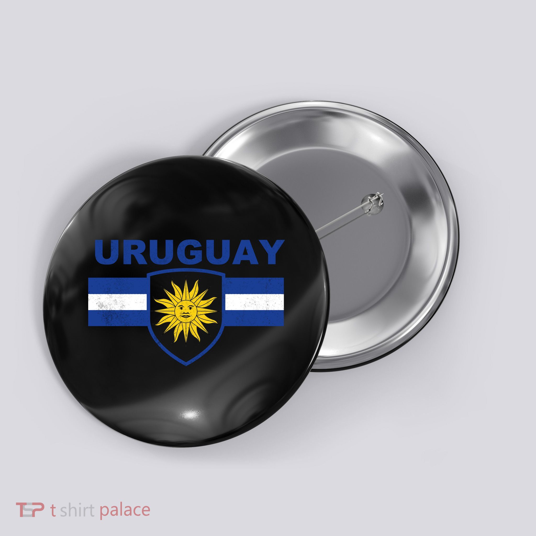 Uruguay shield style Button
