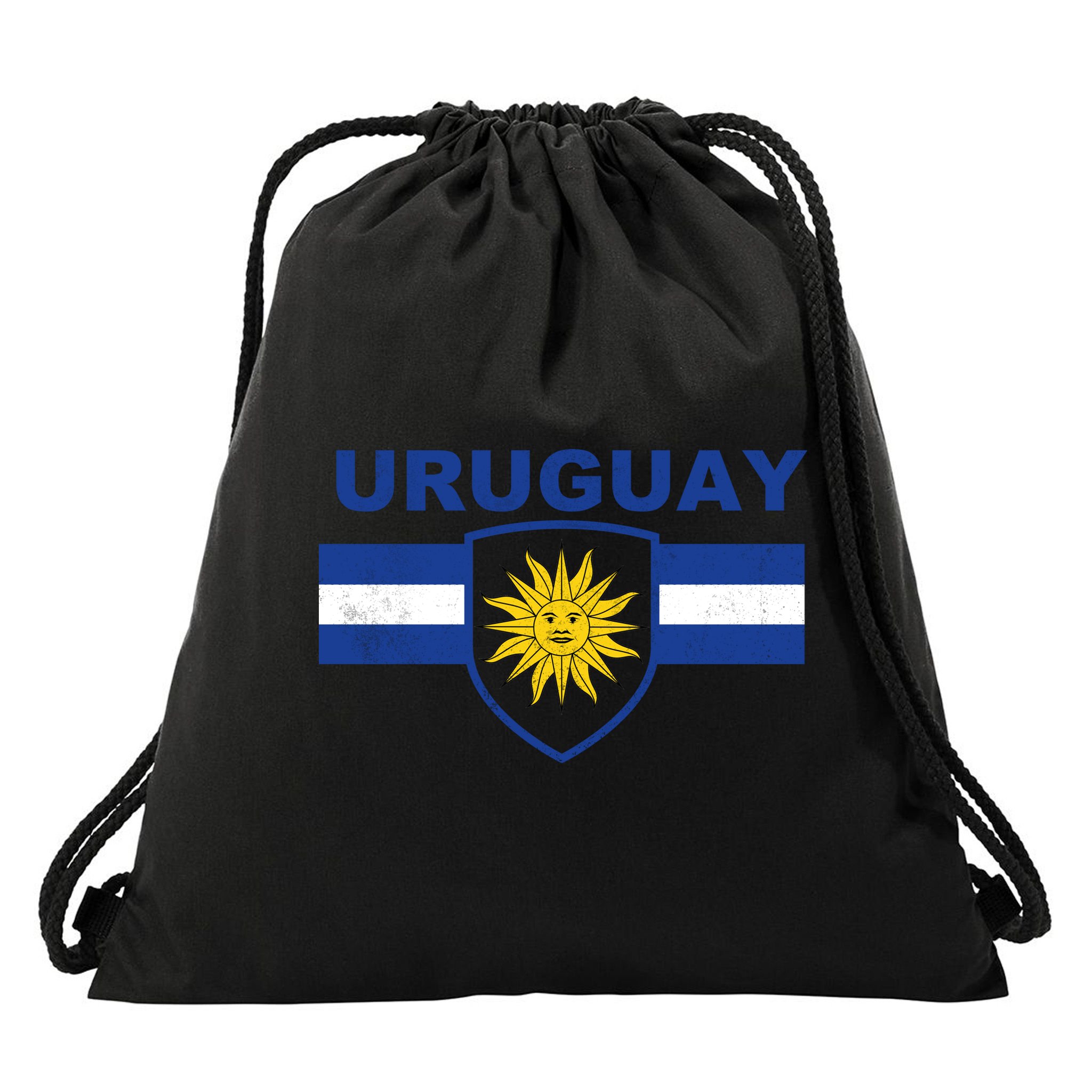 Uruguay shield style Drawstring Bag