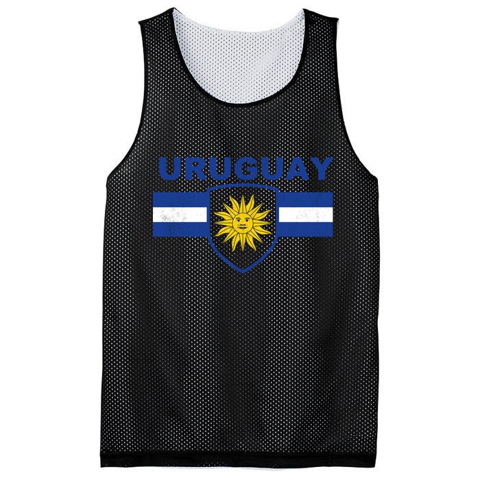 Uruguay shield style Mesh Reversible Basketball Jersey Tank