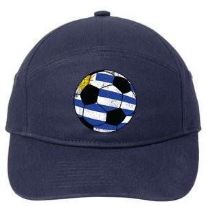 Uruguay soccer ball 7-Panel Snapback Hat