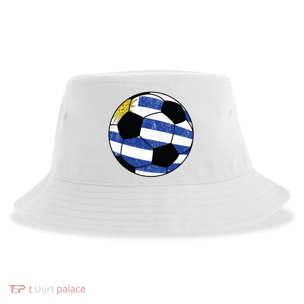 Uruguay soccer ball Sustainable Bucket Hat