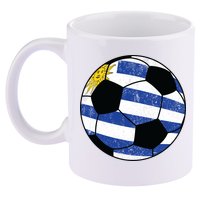 Uruguay soccer ball 11oz C Handle Ceramic Mug