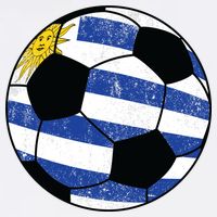 Uruguay soccer ball 11oz C Handle Ceramic Mug