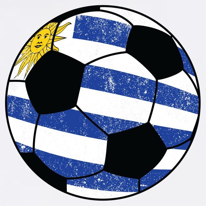 Uruguay soccer ball 11oz C Handle Ceramic Mug