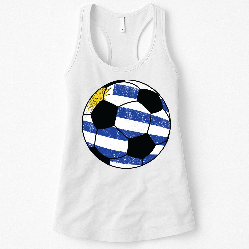Uruguay soccer ball Womens Tank Top