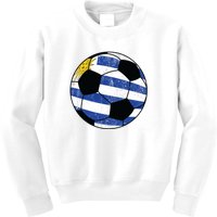 Uruguay soccer ball Kids Sweatshirt