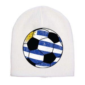 Uruguay soccer ball Short Acrylic Beanie