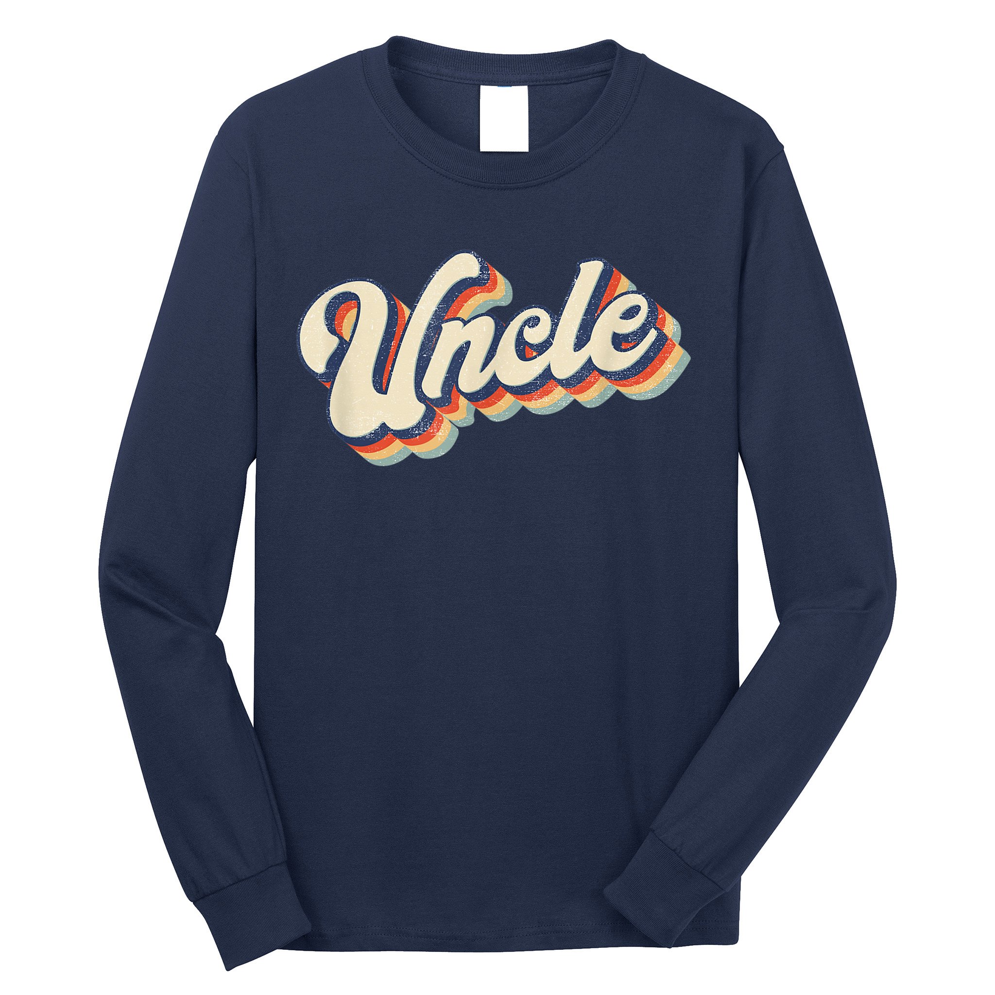 Uncle Retro Vintage Gift Uncle Long Sleeve Shirt