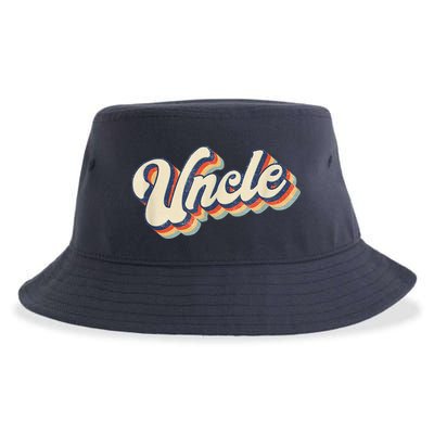 Uncle Retro Vintage Gift Uncle Sustainable Bucket Hat