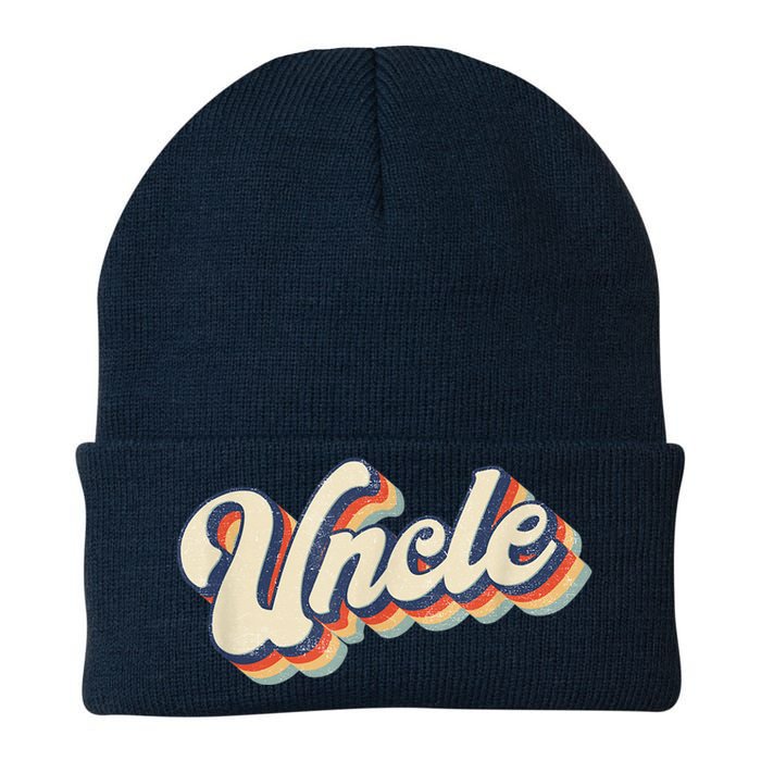 Uncle Retro Vintage Gift Uncle Knit Cap Winter Beanie